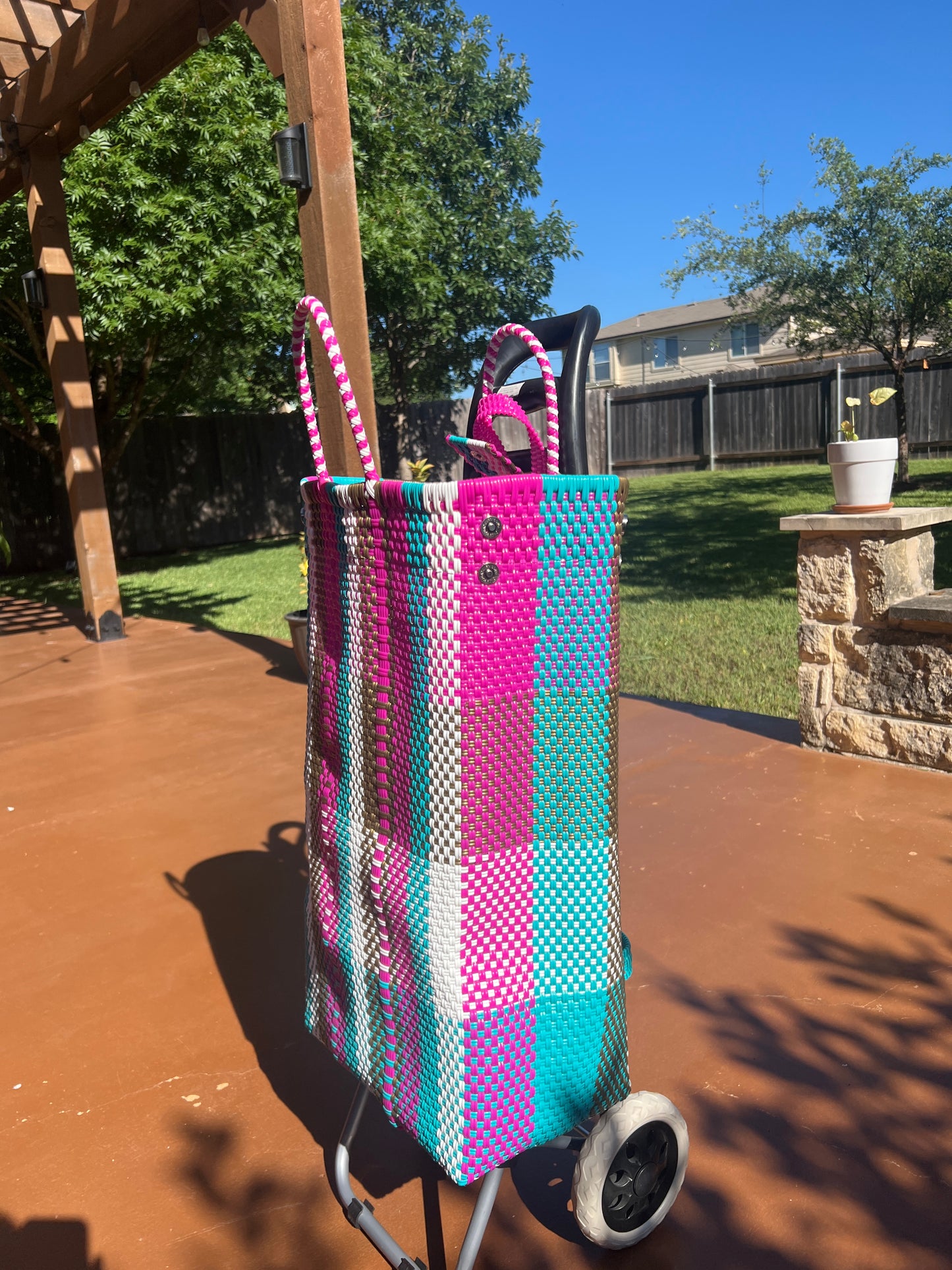 MexiMexi Colorful Handwoven Market Cart Bag