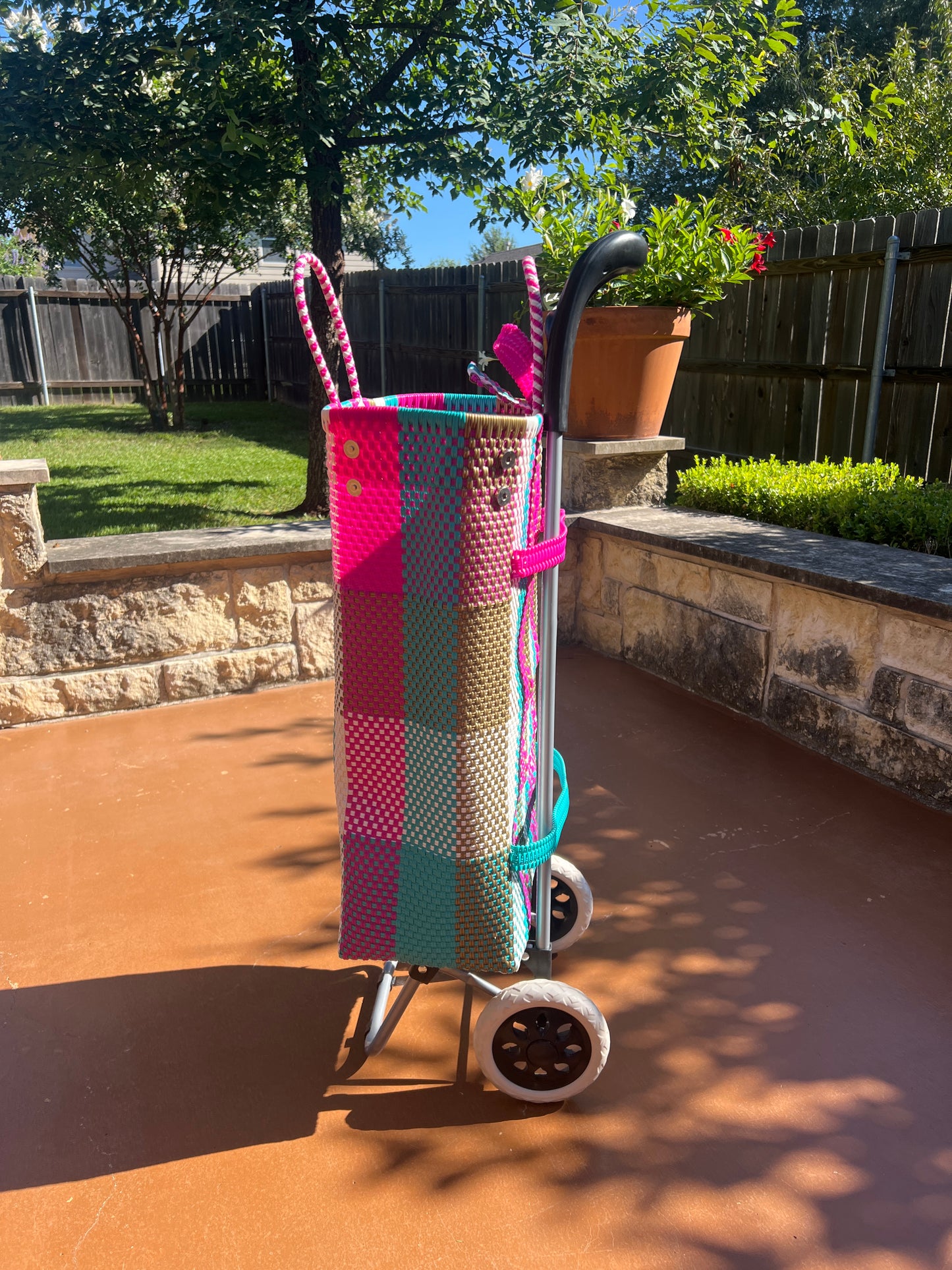MexiMexi Colorful Handwoven Market Cart Bag