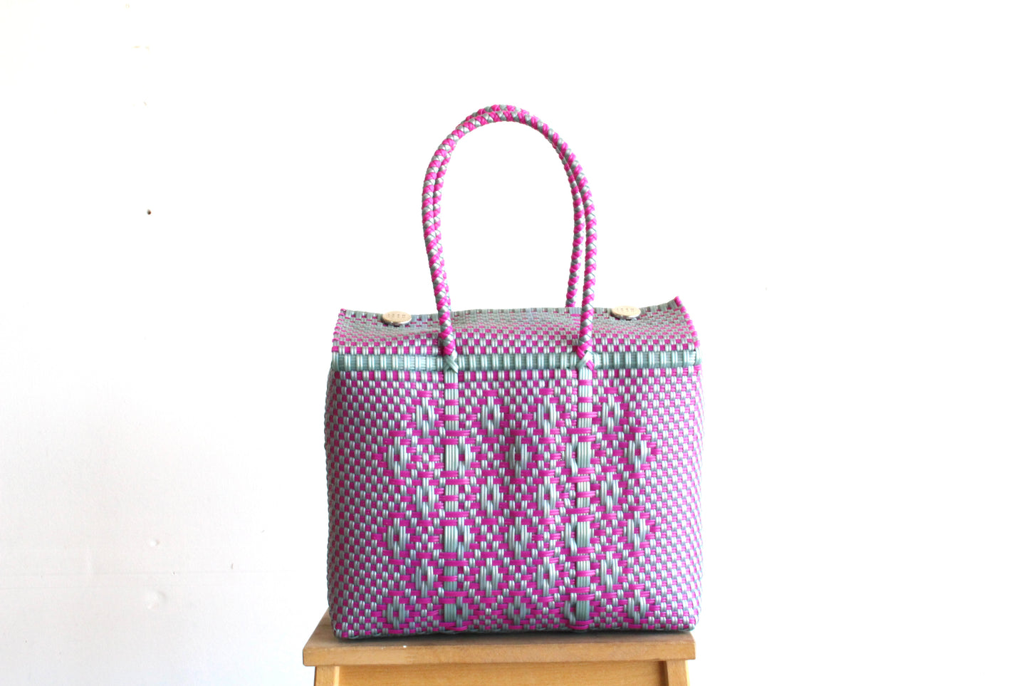 Silver & Fuchsia MexiMexi Handbag