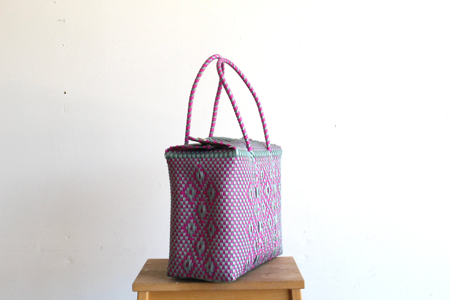 Silver & Fuchsia MexiMexi Handbag