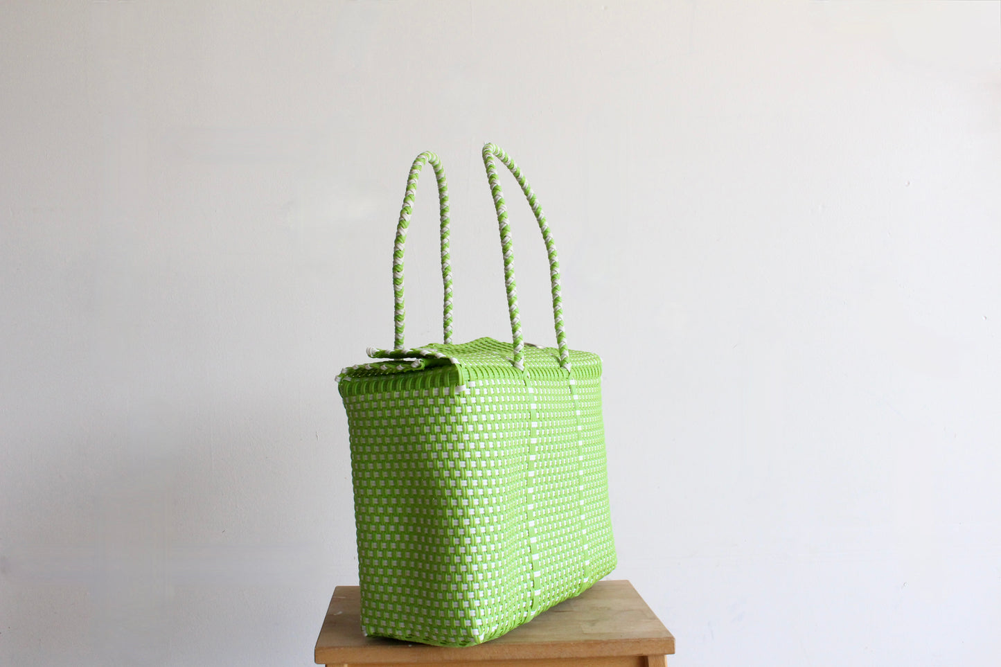 Green and White MexiMexi Handbag