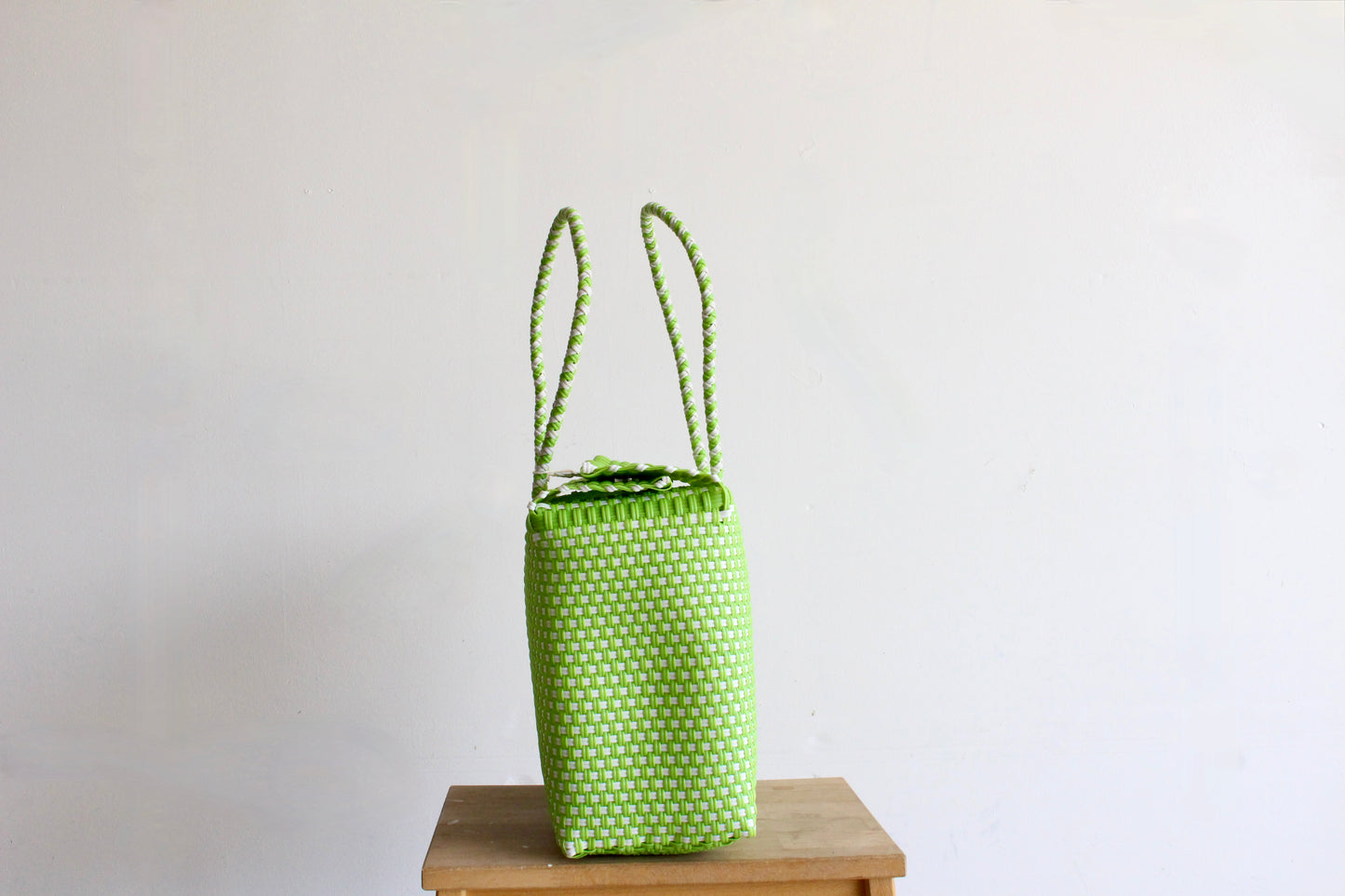 Green and White MexiMexi Handbag