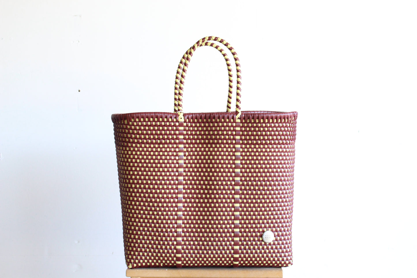 Burgundy & Vanilla Tote bag by MexiMexi