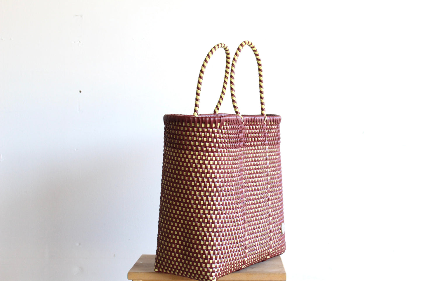 Burgundy & Vanilla Tote bag by MexiMexi
