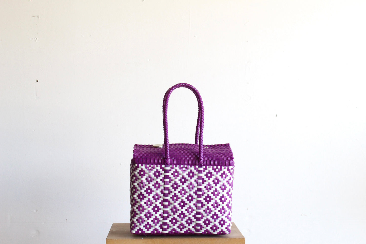 Purple & White Mexican Handbag by MexiMexi