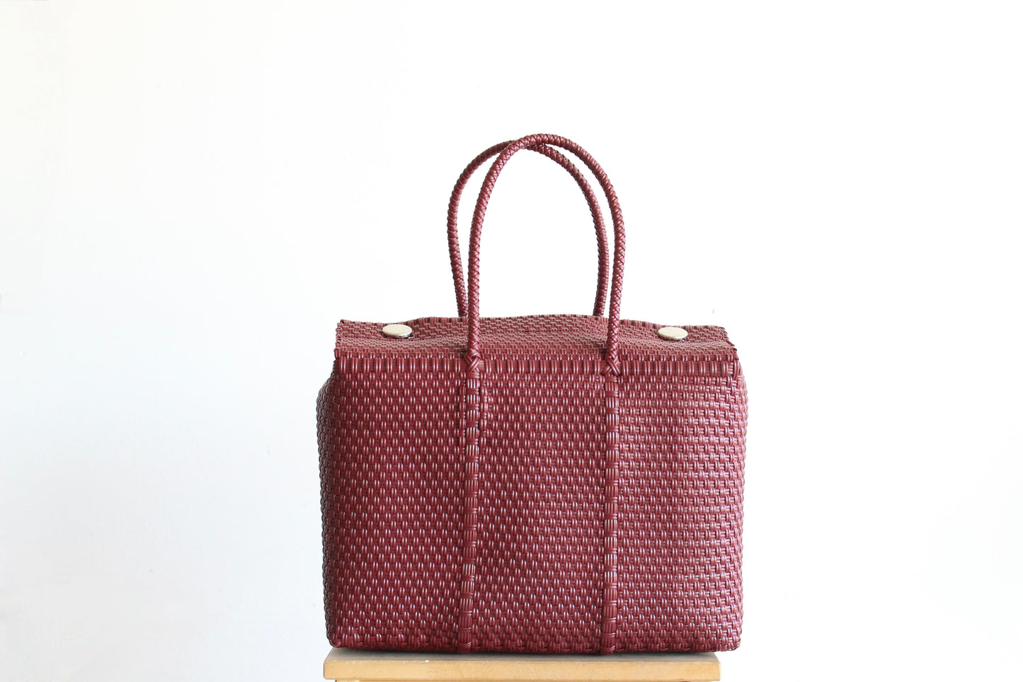 Burgundy Mexican Basket by MexiMexi