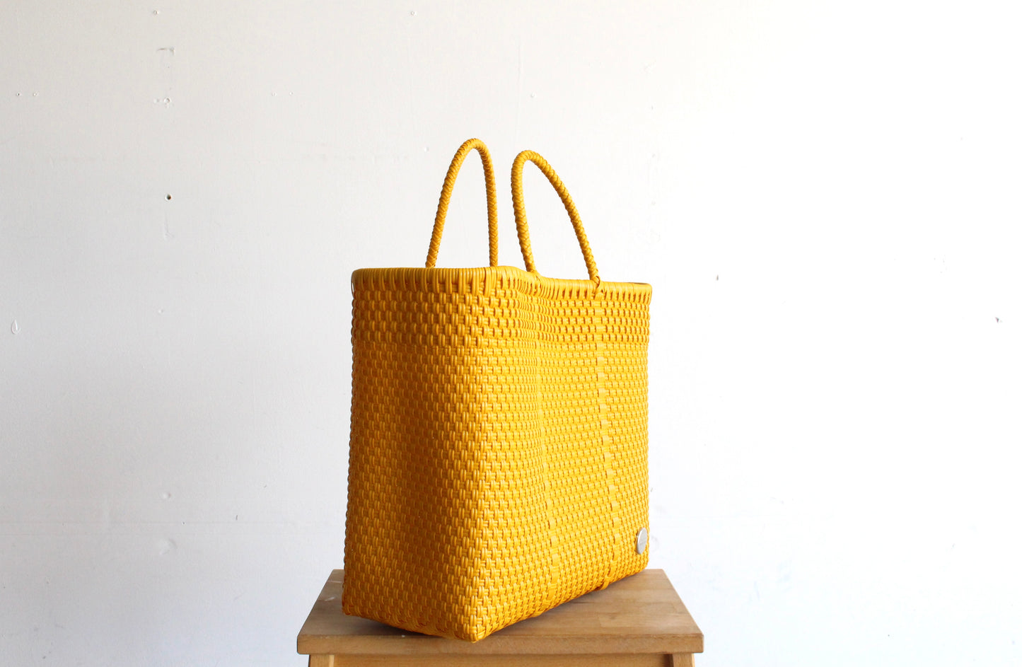 Yellow Handwoven Tote bag by MexiMexi