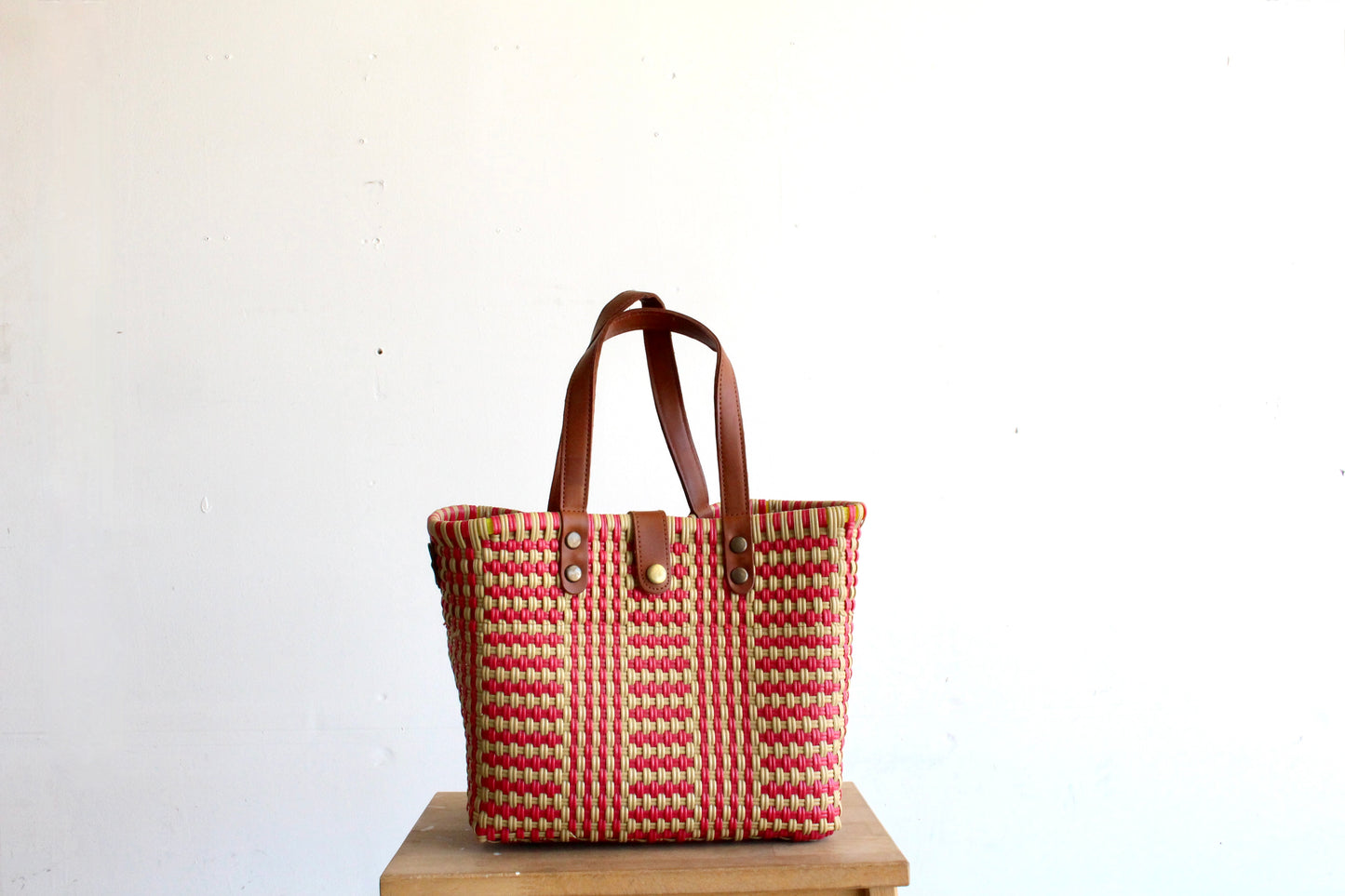 Beige & Red Purse bag by MexiMexi