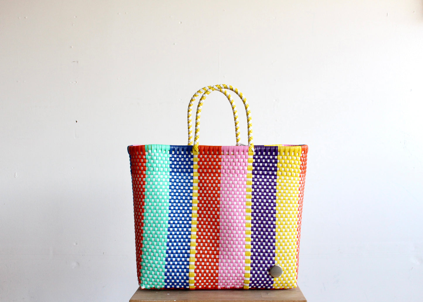 Colorful Handwoven Tote bag by MexiMexi
