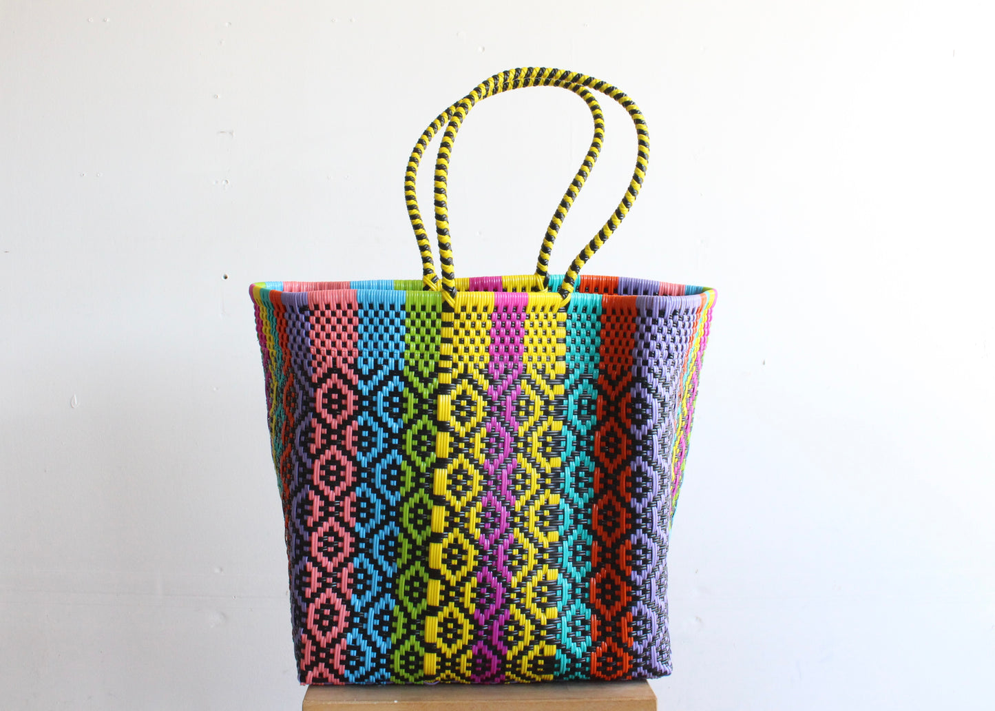 Colorful Handwoven Mexican Tote by MexiMexi