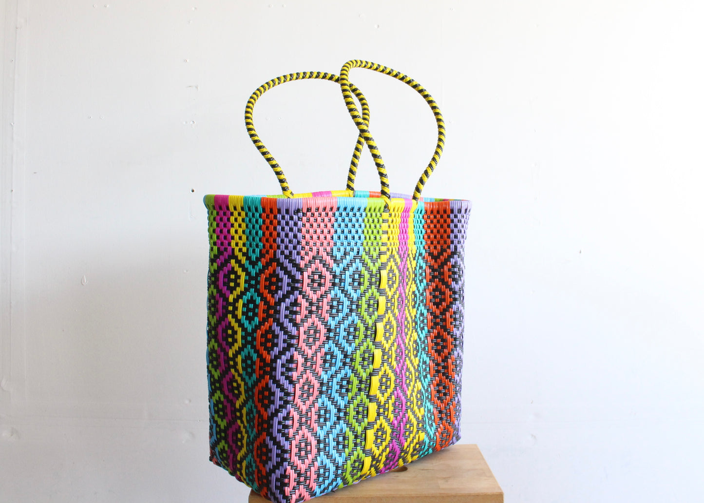 Colorful Handwoven Mexican Tote by MexiMexi