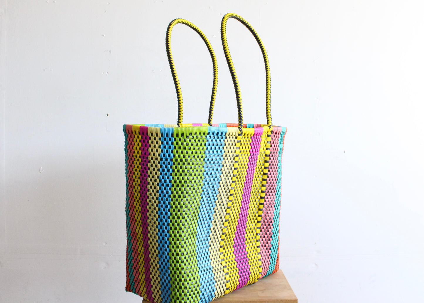 Colorful Handwoven Mexican Tote by MexiMexi