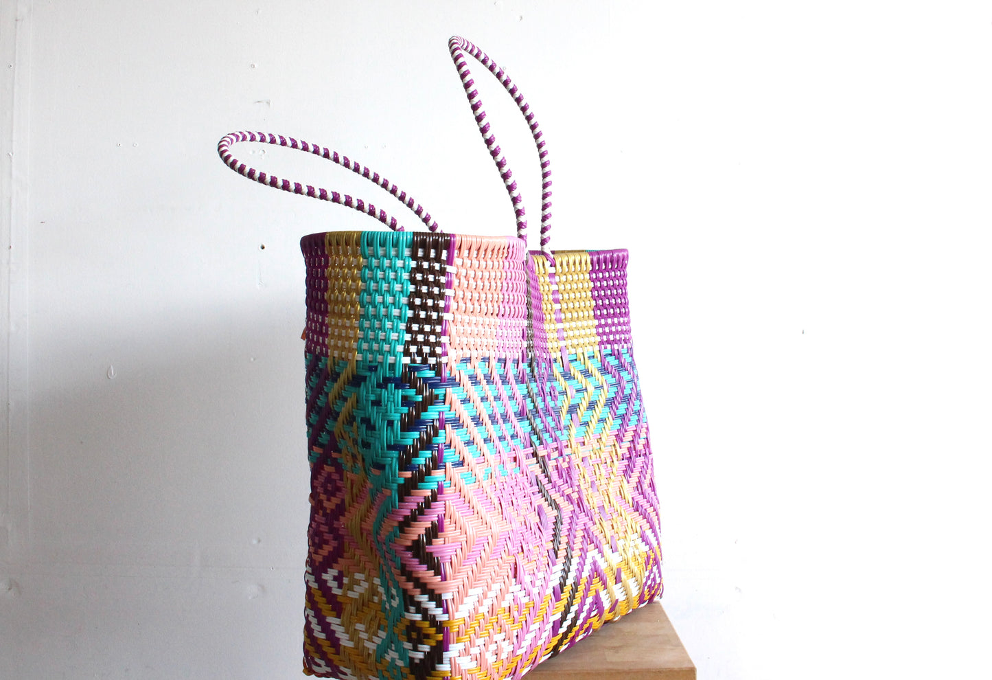 Colorful Handwoven Mexican Tote by MexiMexi