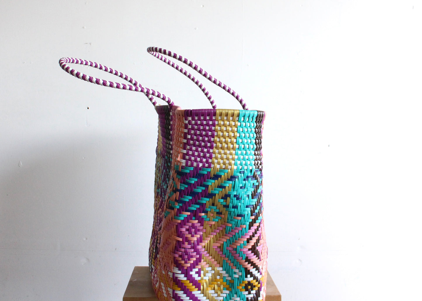 Colorful Handwoven Mexican Tote by MexiMexi