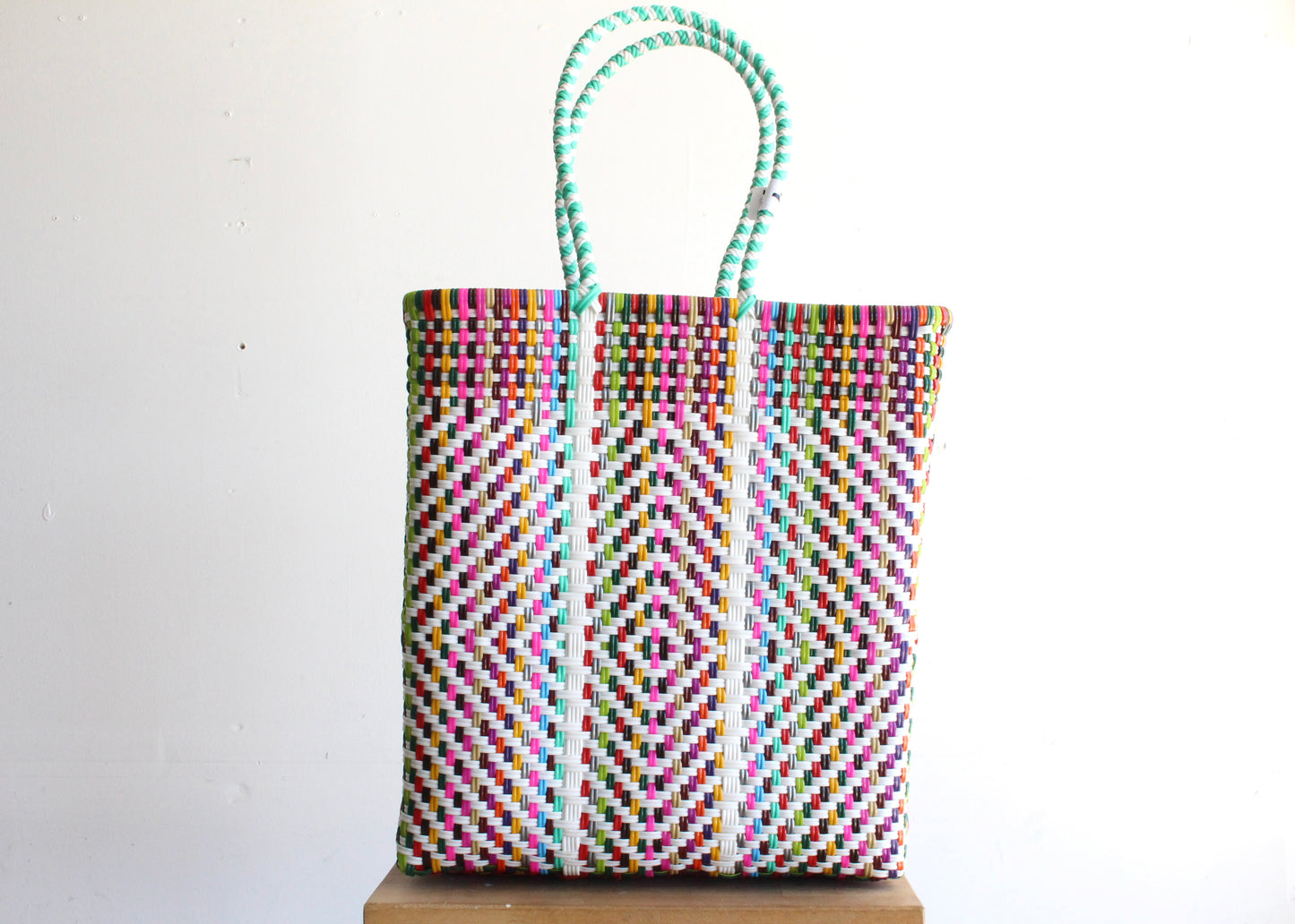 Colorful Handwoven Mexican Tote by MexiMexi