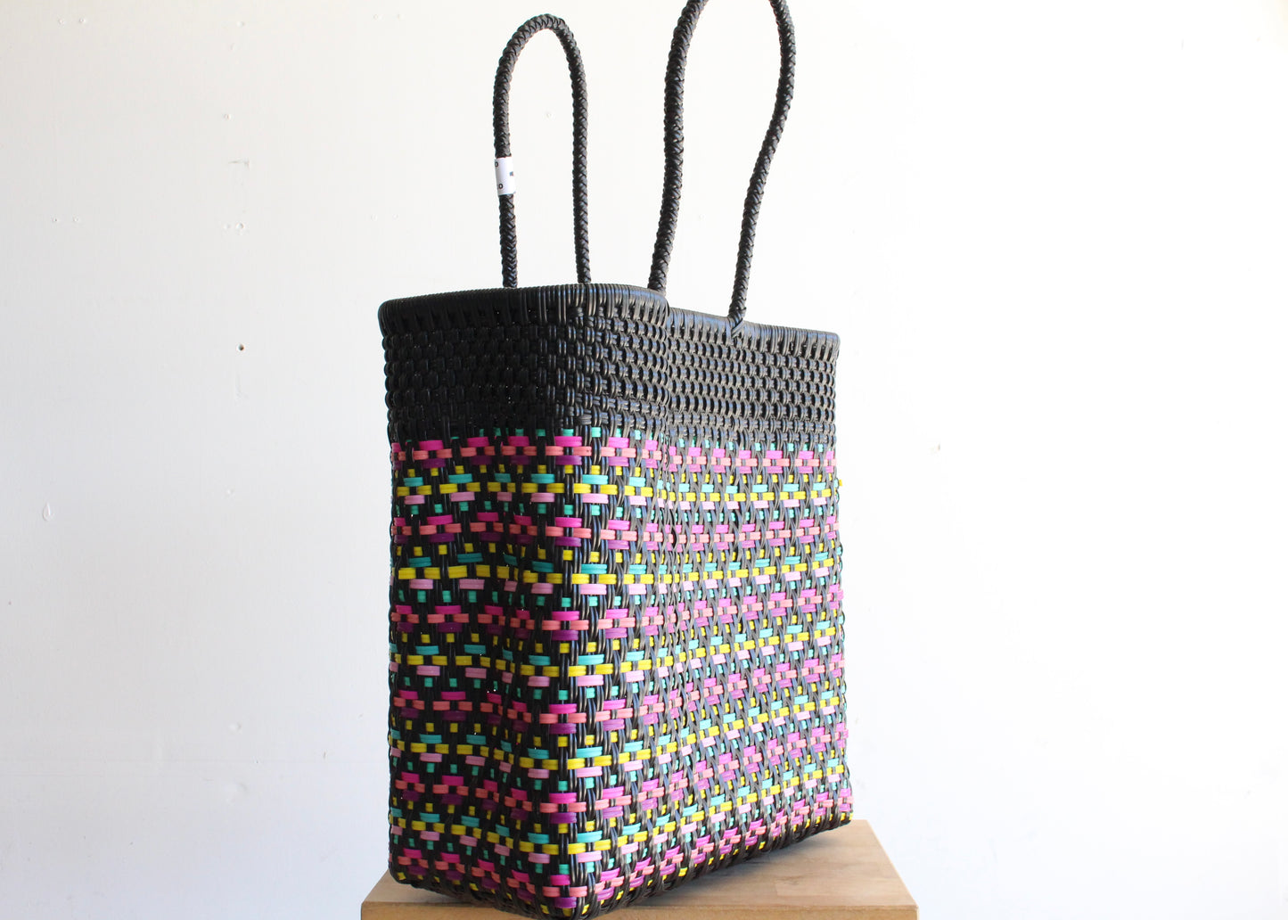 Black & Colors Handwoven Mexican Tote by MexiMexi