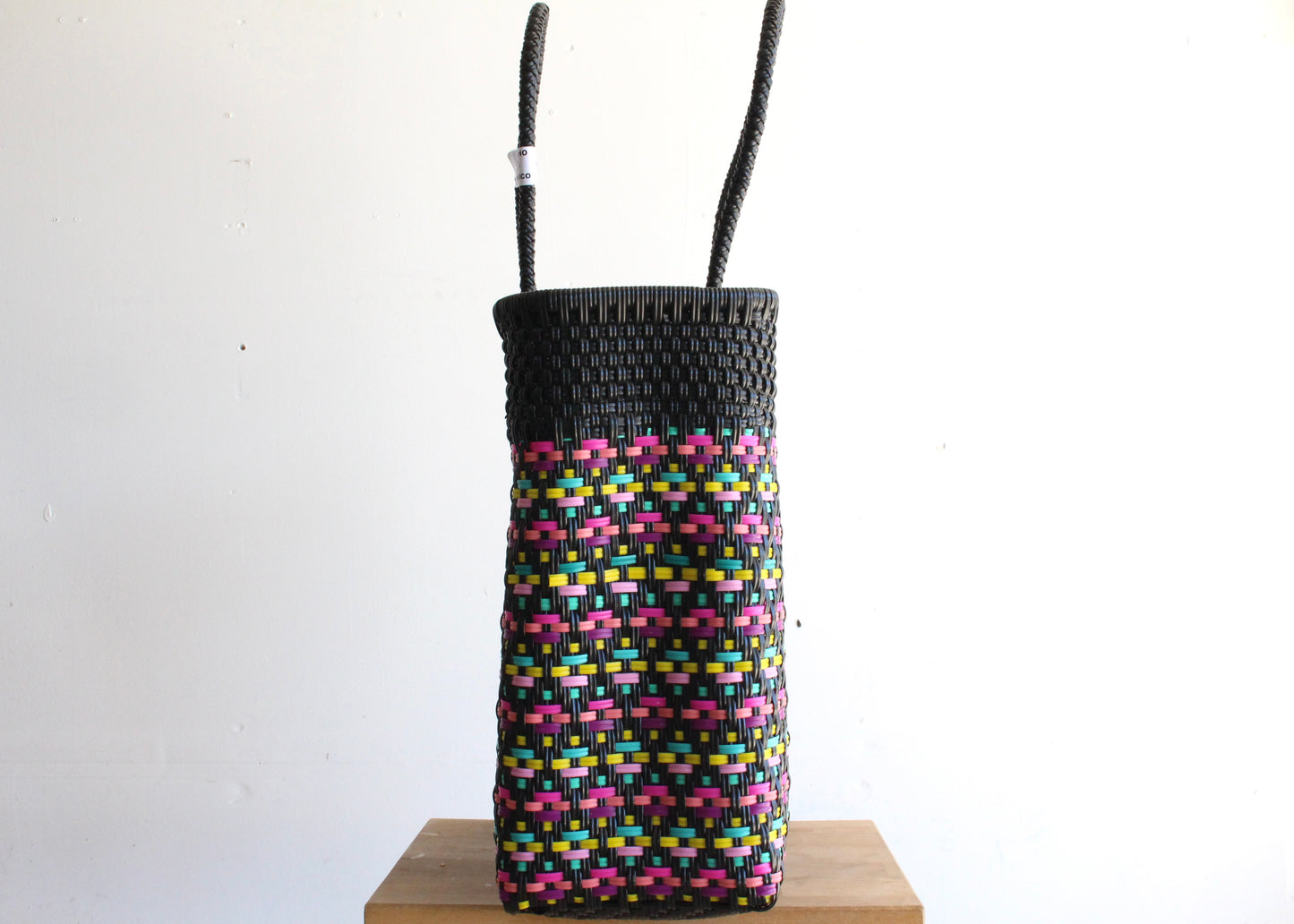 Black & Colors Handwoven Mexican Tote by MexiMexi