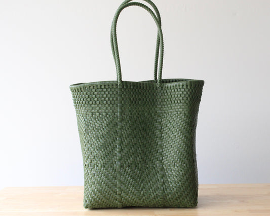 Olive Green Tote Bag by MexiMexi
