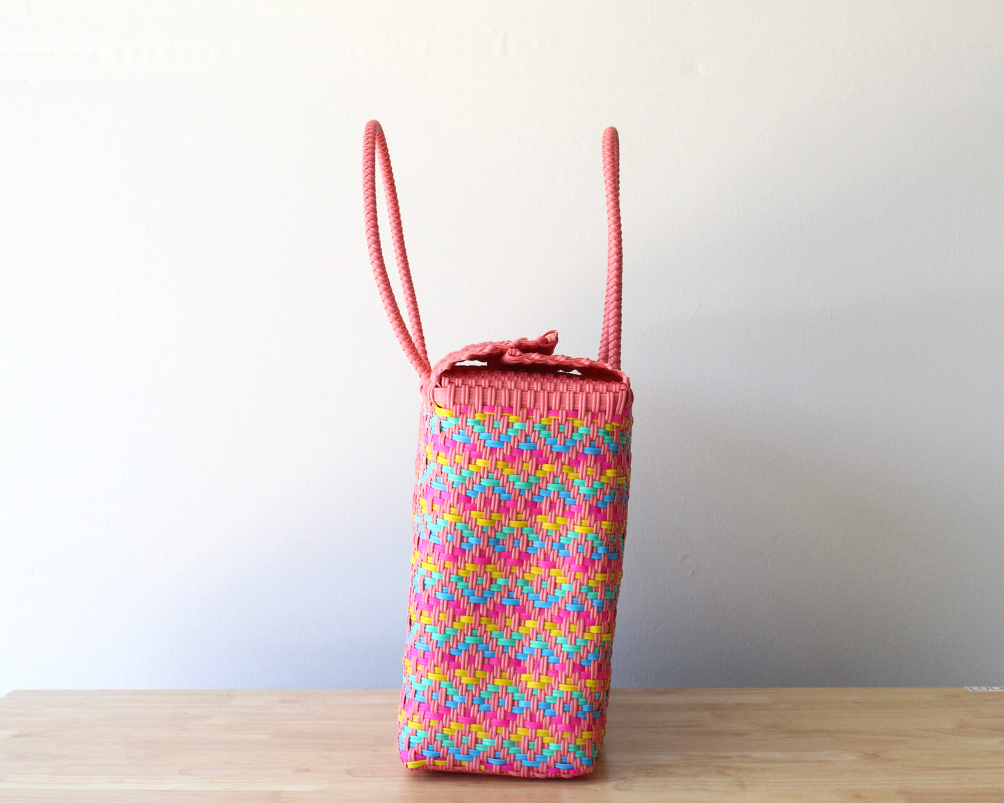 Coral & Colors Artisan Basket by MexiMexi