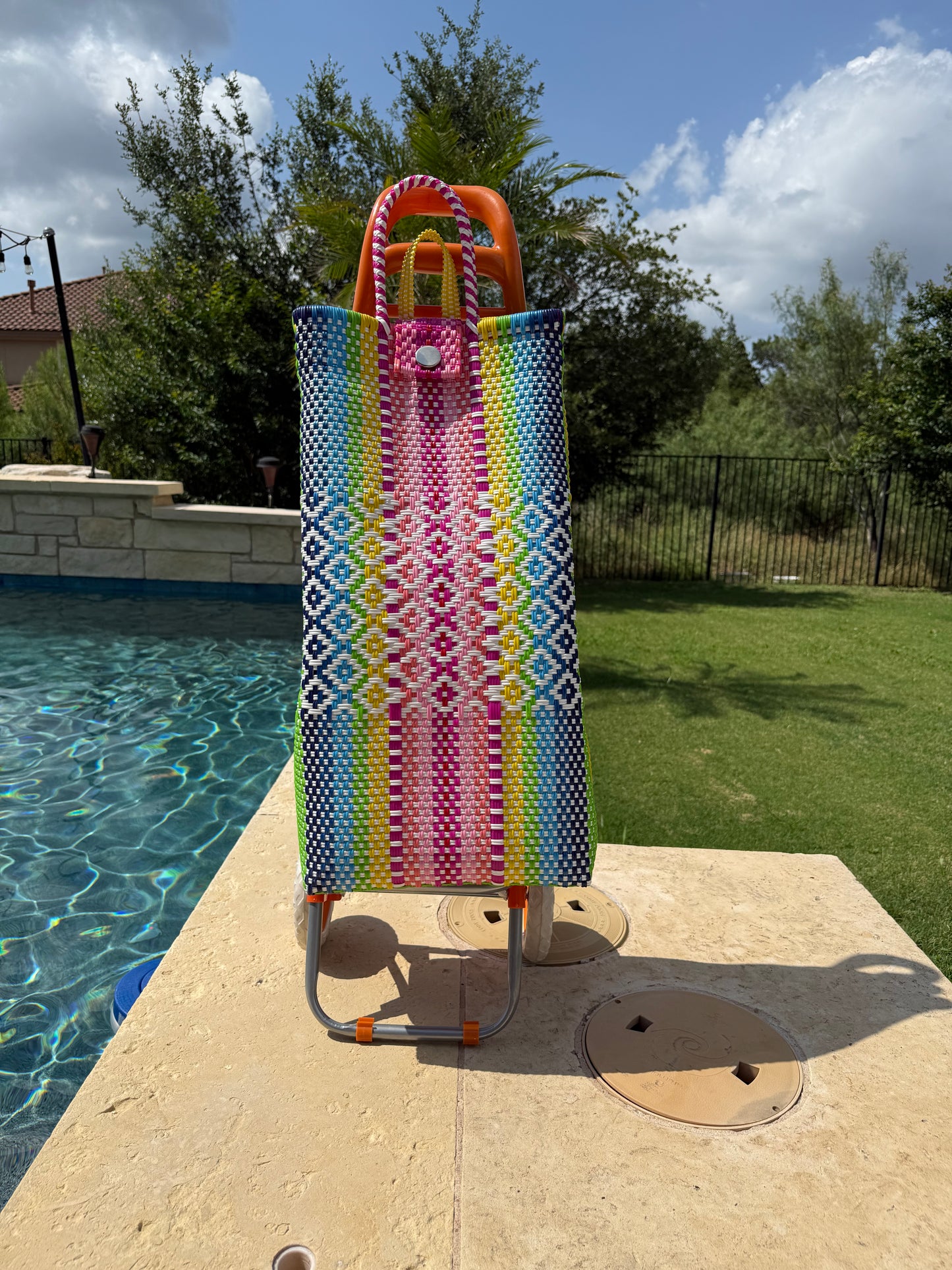 MexiMexi Colorful Handwoven Market Cart Bag