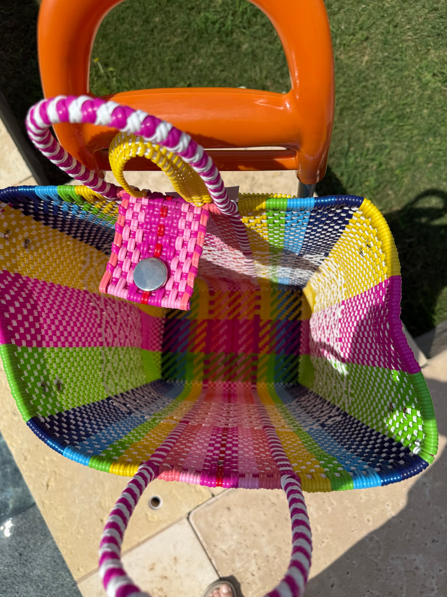 MexiMexi Colorful Handwoven Market Cart Bag