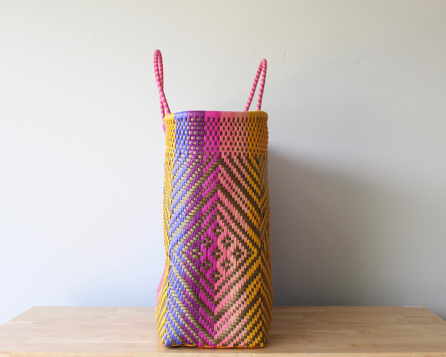 Playa XXL Tote – Sunset Zigzag Diamond Weave
