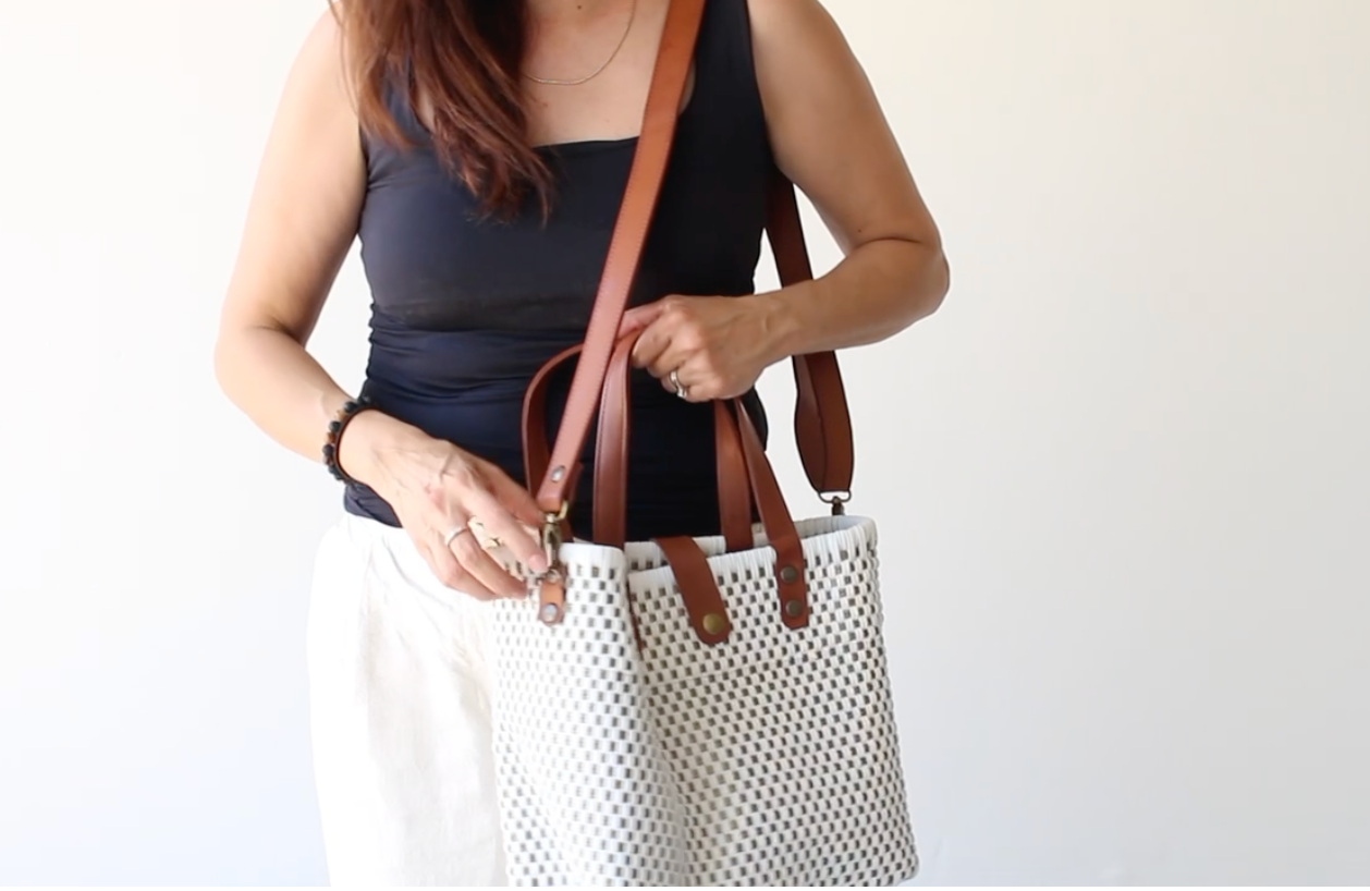 MexiMexi Multicolor Rectangle Pattern Bag – Handmade Purse with Leather Strap