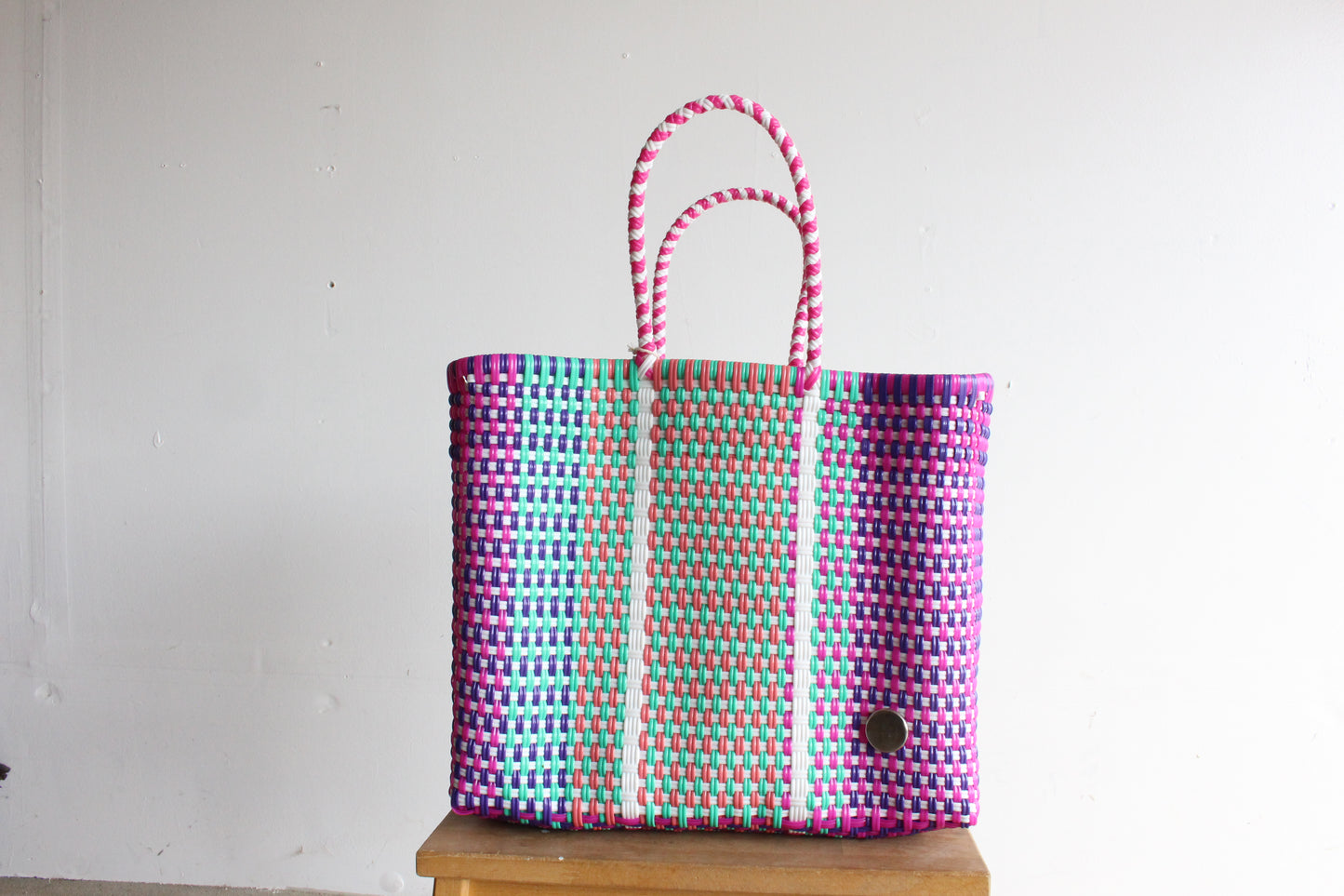 Colorful Handwoven Tote bag by MexiMexi