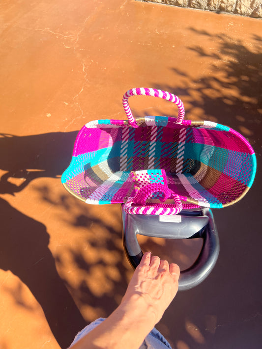 MexiMexi Colorful Handwoven Market Cart Bag