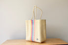 Plastic woven tote bag made by artisans in Mexico
