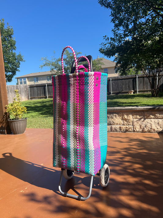 MexiMexi Colorful Handwoven Market Cart Bag
