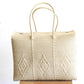 Beige Handwoven Mexican Basket by MexiMexi