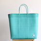 Blue and White Handwoven Mexican Tote by MexiMexi