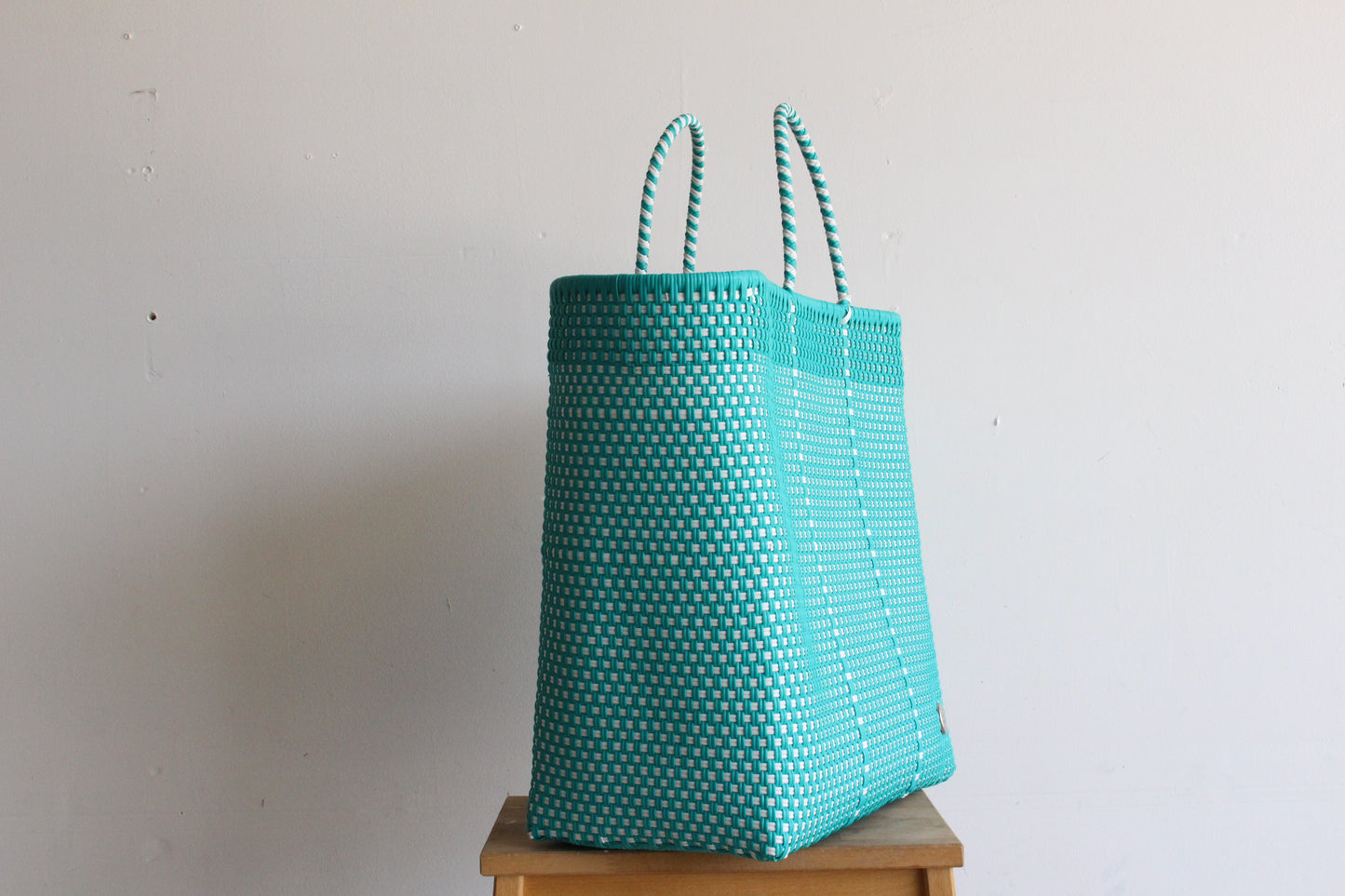 Copy of Beige & Colors Handwoven Mexican Tote by MexiMexi