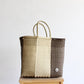 Gold, Beige, and Brown Handwoven Tote bag