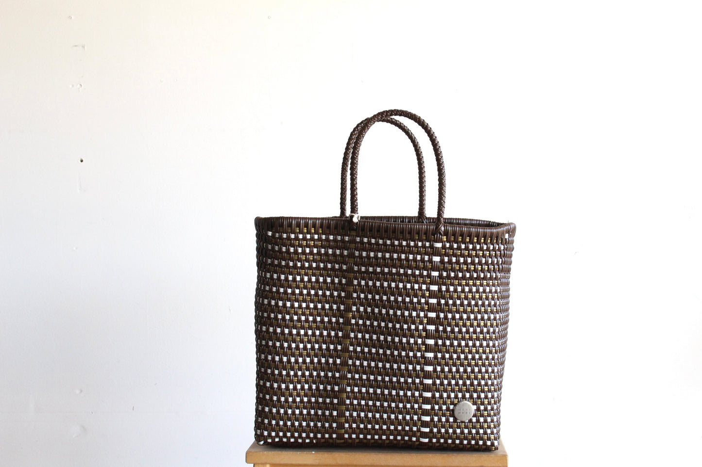 Brown, White & Gold Tote bag by MexiMexi