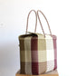 Burgundy & Gold Handwoven Mexican Basket by MexiMexi