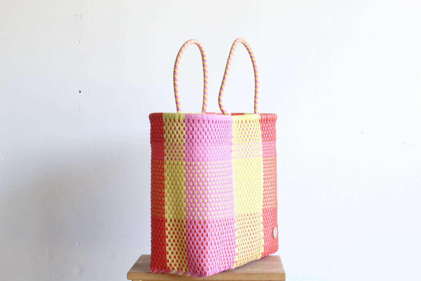 Pink, Coral & Beige Tote bag by MexiMexi