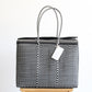 Black & White Handwoven Mexican Basket by MexiMexi