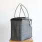 Black & White Handwoven Mexican Basket by MexiMexi