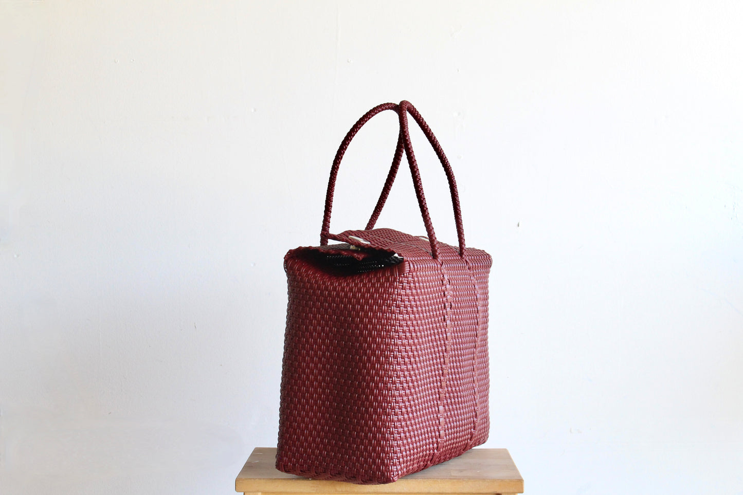 Burgundy Mexican Basket by MexiMexi
