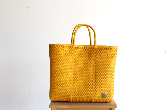 Yellow Handwoven Tote bag by MexiMexi