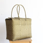 Gold Handwoven Mexican Basket by MexiMexi