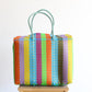 Colorful Handwoven Mexican Basket by MexiMexi