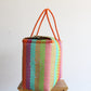 Colorful Bright Hearts Handwoven Mexican Basket by MexiMexi