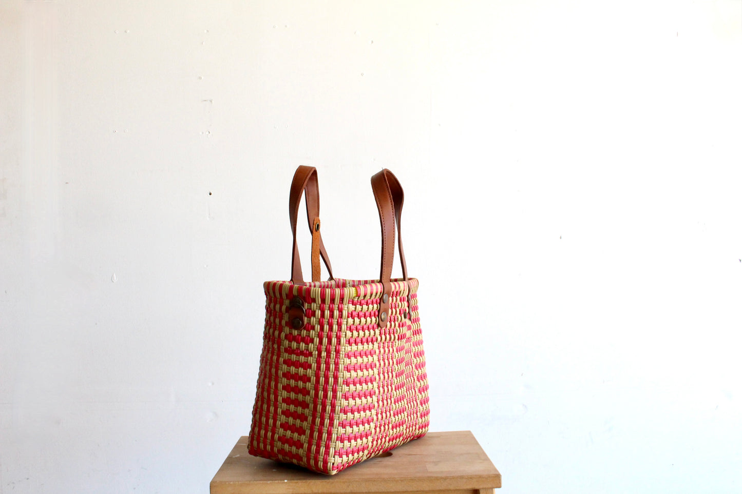 Beige & Red Purse bag by MexiMexi