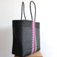 Black with Colors Handwoven Mexican Tote by MexiMexi