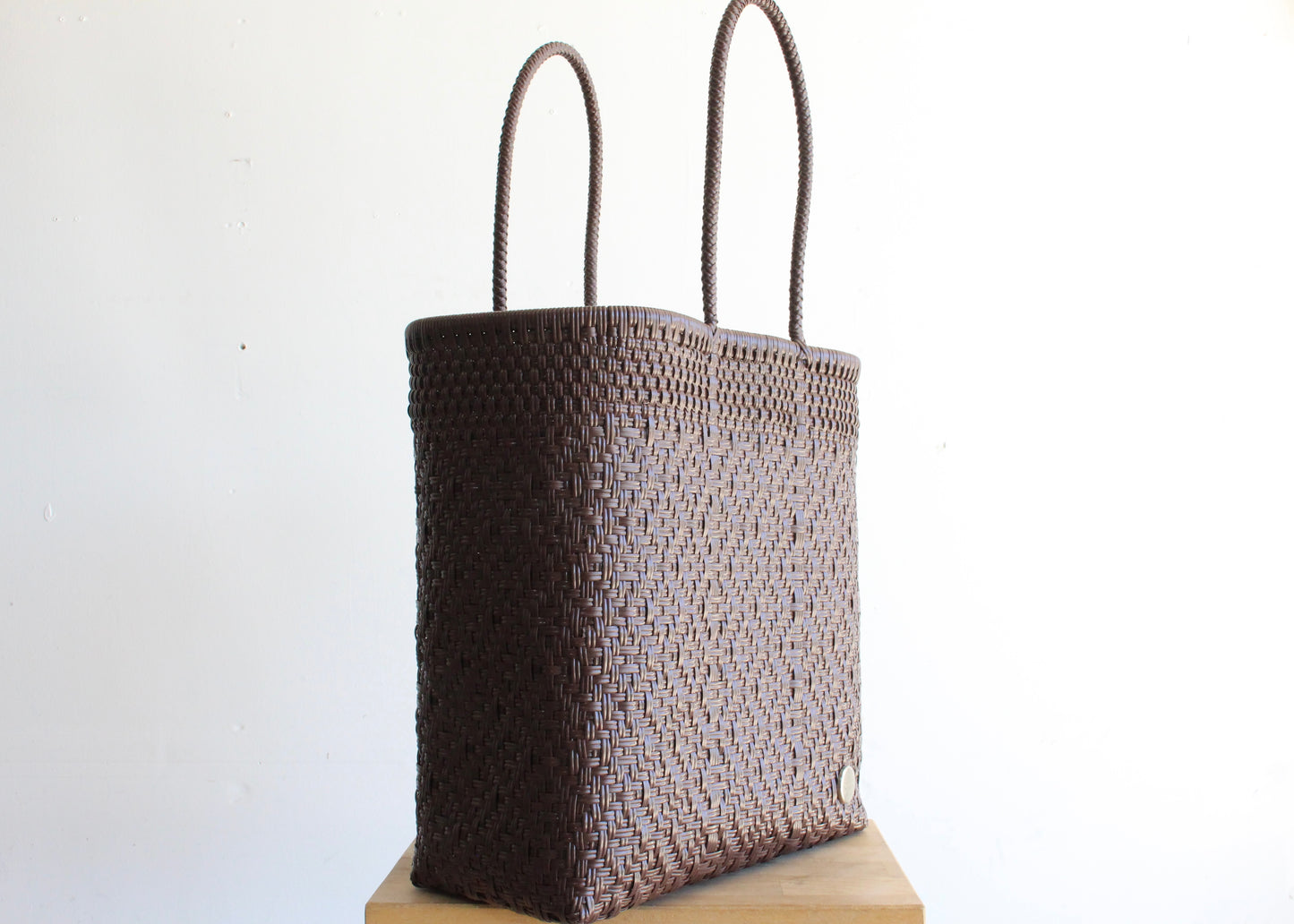 Brown Handwoven Mexican Tote by MexiMexi