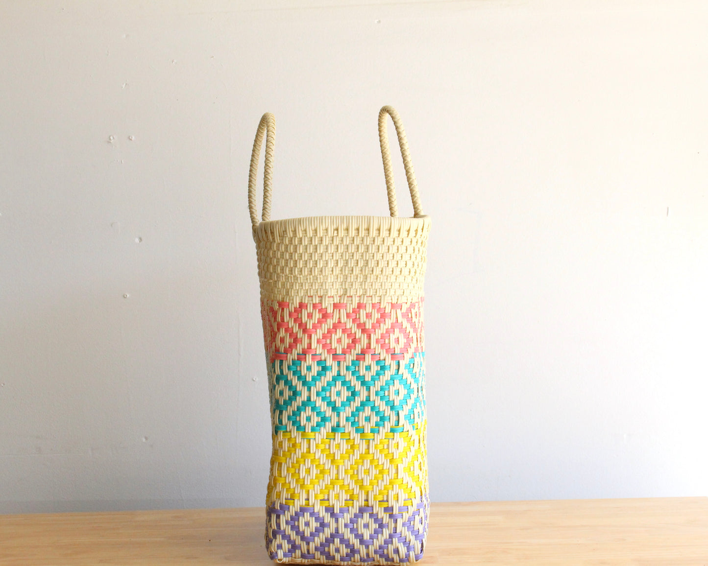 Beige with Colors Tote Bag by MexiMexi