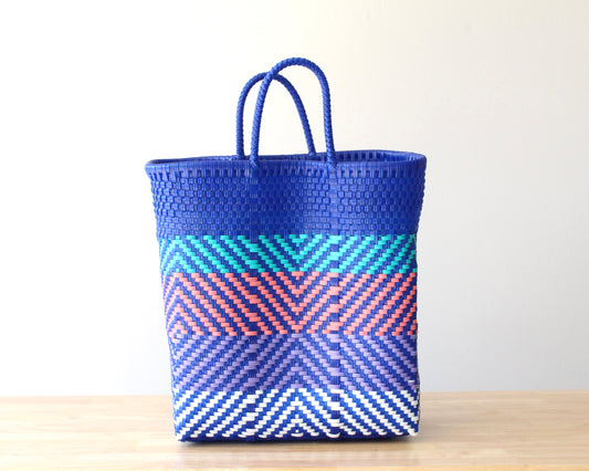 Royal Blue & Colors Tote Bag by MexiMexi